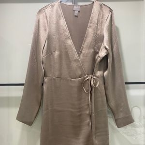 ASOS Satin Mini Wrap Dress